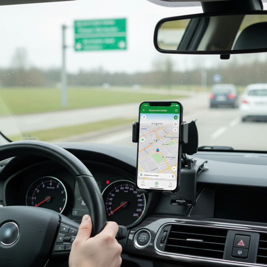 Driving - Navigation App Visible